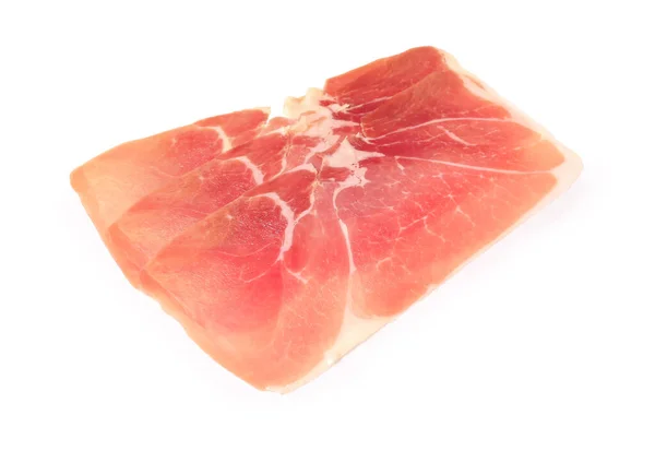 Sliced Tasty Ham White Background — Stock Photo, Image