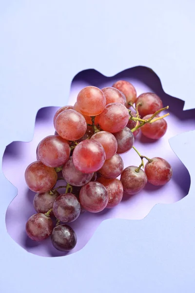 Skład Winogron Tle Koloru Zbliżenie — Zdjęcie stockowe