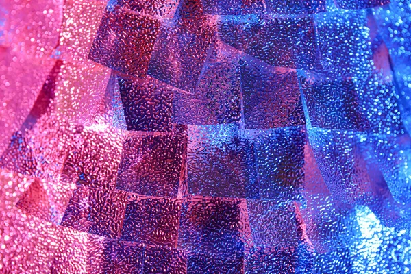 Arkaplan olarak neon ışığı altında soyut bileşim