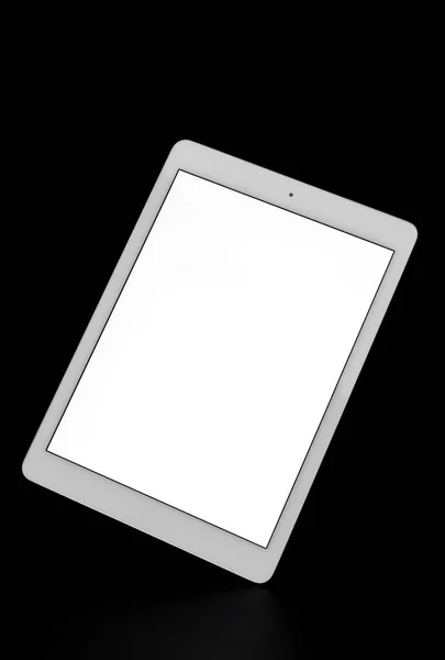 Tablet Computer Moderno Sfondo Nero — Foto Stock