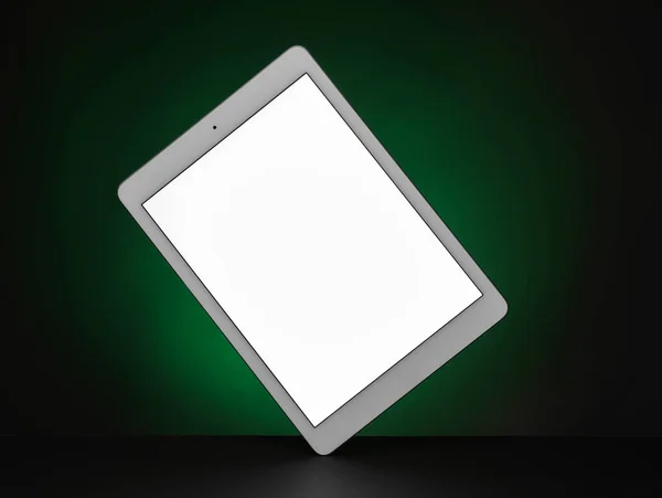 Komputer Tablet Modern Pada Latar Belakang Gelap — Stok Foto