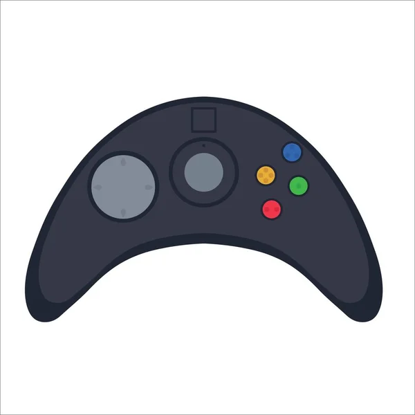 Modern Game Pad White Background — Stock Vector
