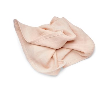 Temiz peçete beyaz arkaplanda izole edildi