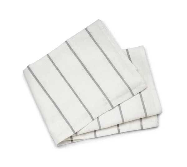 Folded Napkin Isolated White Background — Stock Photo, Image