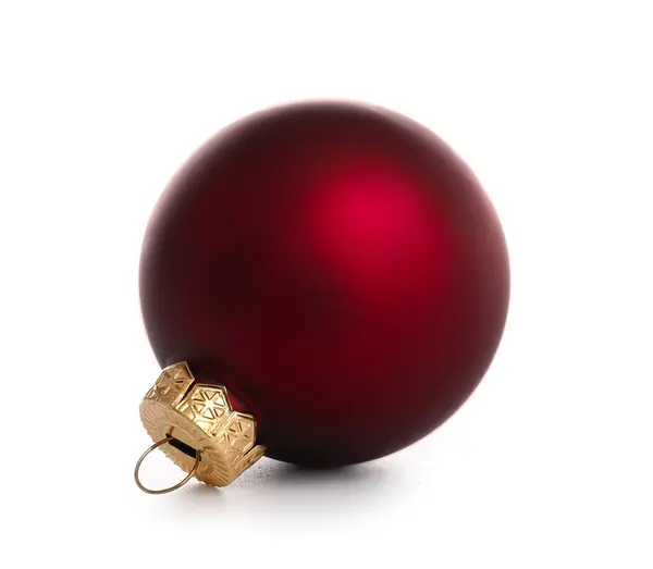 白い背景に隔離されたスタイリッシュなクリスマスボール — ストック写真