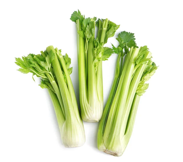 Fresh Green Celery Isolated White Background — Stock Photo, Image