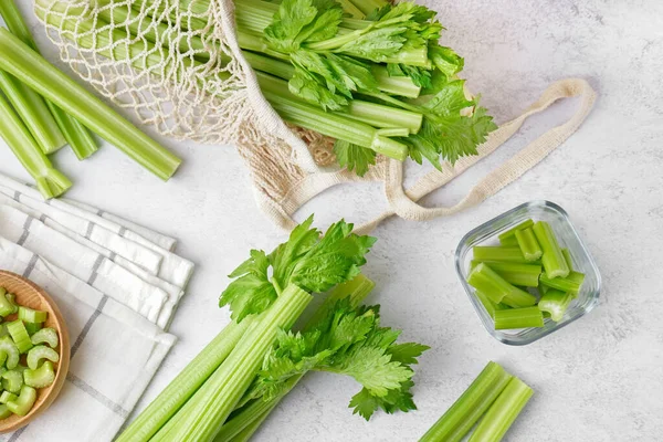 Fresh Celery Light Background — Stock Photo, Image
