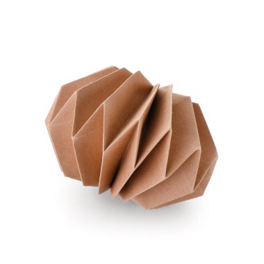 Kağıt Noel top beyaz zemin üzerine