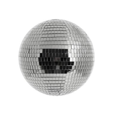 beyaz arkaplanda disko topu