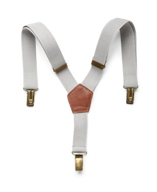 Beyaz arka planda gri askılar