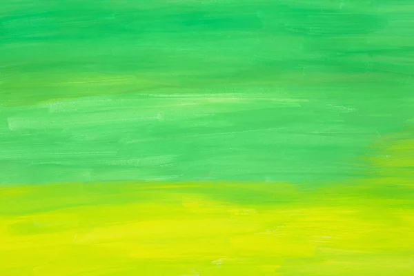 Green and yellow paint strokes as background