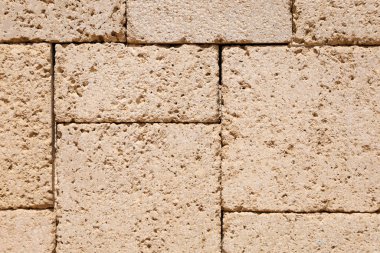 Arkaplan olarak taş tuğlalar, yakın plan