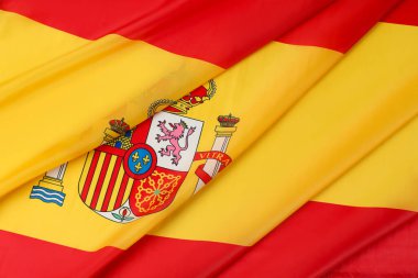 Arka plan olarak İspanya bayrağı