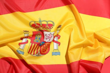 Arka plan olarak İspanya bayrağı