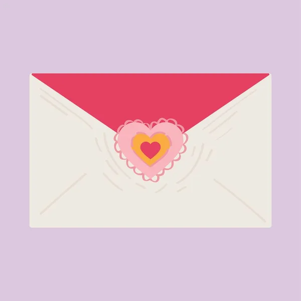 Krásný Dopis Valentýna Šeříkovém Pozadí — Stockový vektor