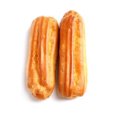 Beyaz arka planda izole edilmiş lezzetli ekinler.