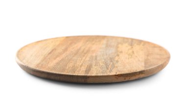 Işık masasının üzerinde yuvarlak ahşap tahta.