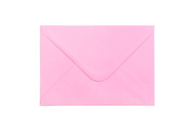 beyaz zemin üzerine pembe zarf