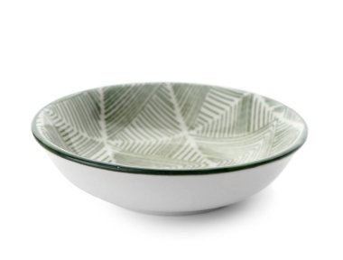 boş kase beyaz arkaplanda izole