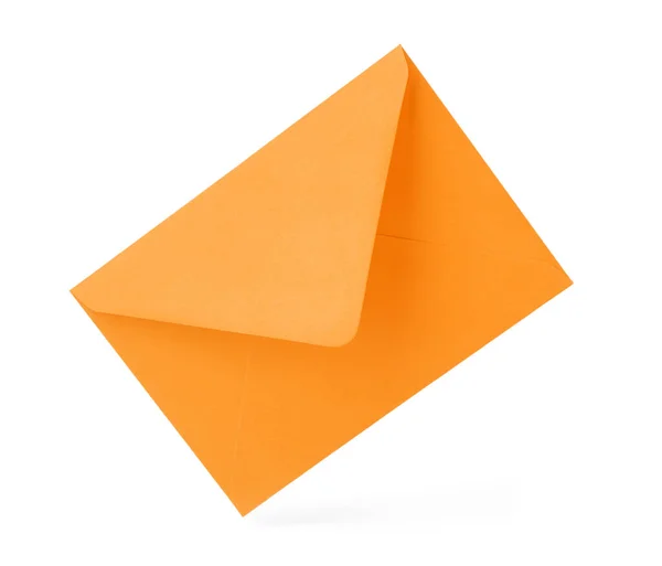 Envelope Papel Colorido Fundo Branco — Fotografia de Stock