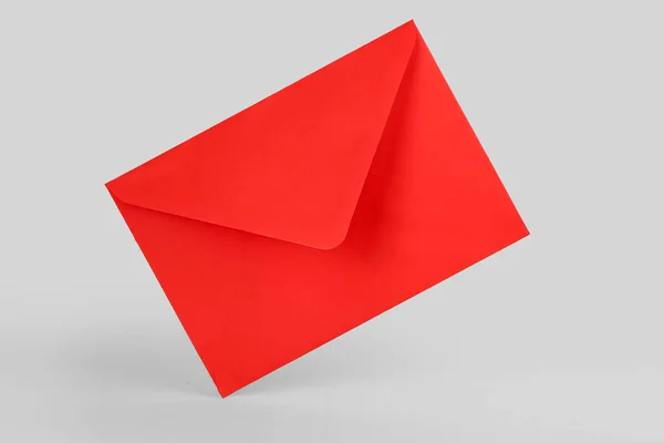 Red Paper Envelope Light Background — Stock Photo, Image