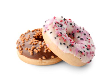 Beyaz arka plan üzerinde izole tatlı çörek