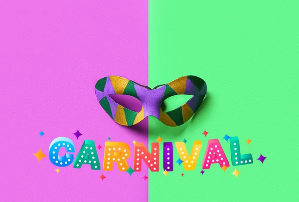 Carnival Mask Färgstarka Bakgrund — Stockfoto