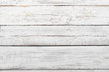 White wooden boards as background, closeup