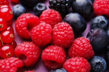 Heap of fresh ripe berries, closeup