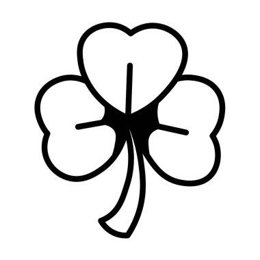 Clover on white background. St. Patrick's Day