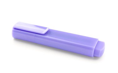 Purple marker isolated on white background