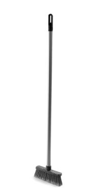 Beyaz arka plan üzerinde izole temizliği süpürge