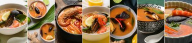 Collection of delicious Thai soups, coseup