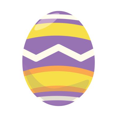 Beyaz zemin üzerine boyalı Paskalya yortusu yumurta