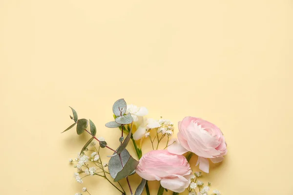 Beautiful Spring Flowers Color Background Hello Spring — Stock Fotó