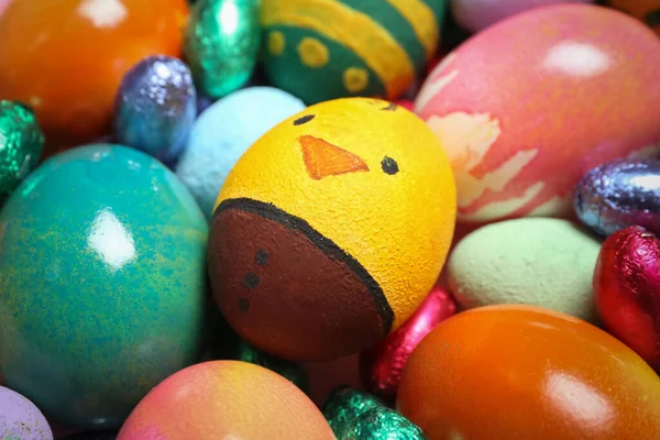Colorful Easter Eggs Candies Closeup — Stock Fotó