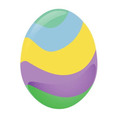 Güzel Paskalya yortusu yumurta beyaz zemin üzerine boyalı