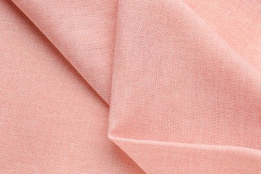 Closeup view of pink fabric as background