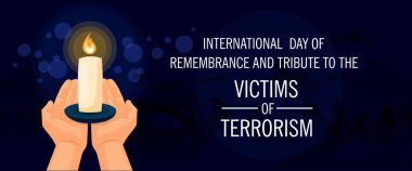 Banner for International Day of Remembrance and Tribute to Victims of Terrorism