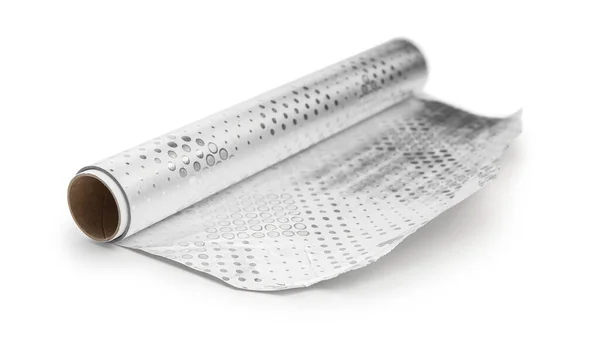 Aluminium Foil White Background — Stock Photo, Image