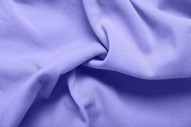 Texture of violet fabric as background, closeup