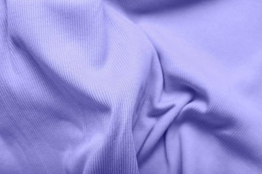 Texture of violet fabric as background, closeup