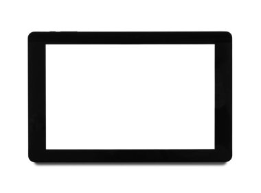 Modern tablet computer isolated on white background