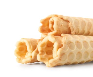 rulo gofret izole üzerinde beyaz arka plan