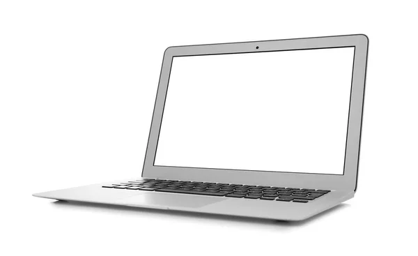 Сучасний Ноутбук Ізольований Білому Фоні — стокове фото