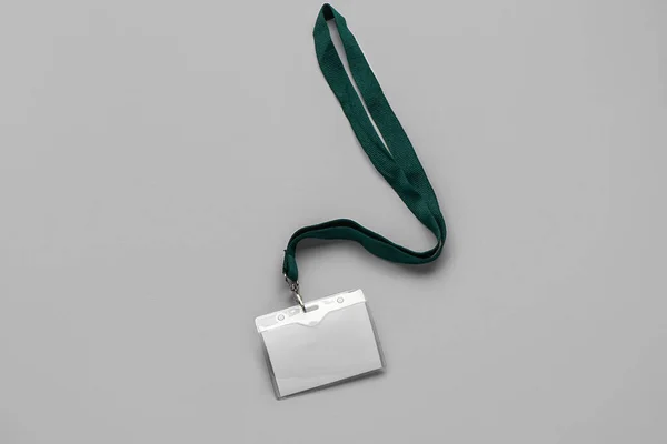 Blank Badge Grey Background — Stock Photo, Image