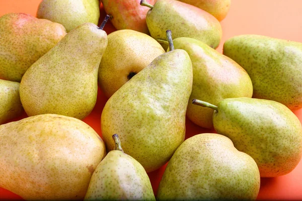 Heap Ripe Pears Closeup — Stock Photo, Image
