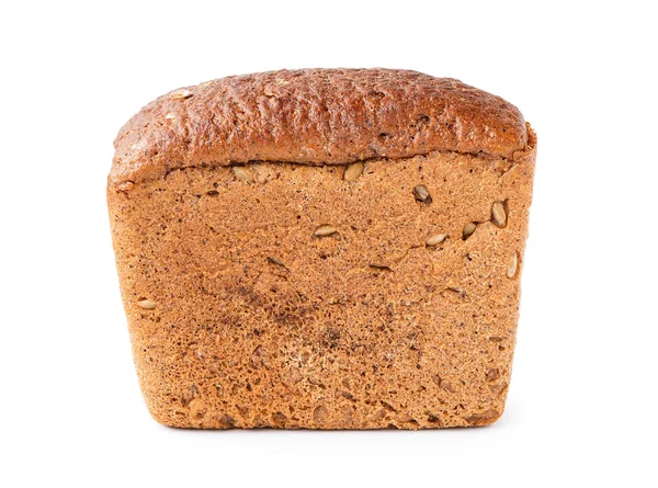 Fresh Loaf Rye Bread Isolated White Background — 图库照片