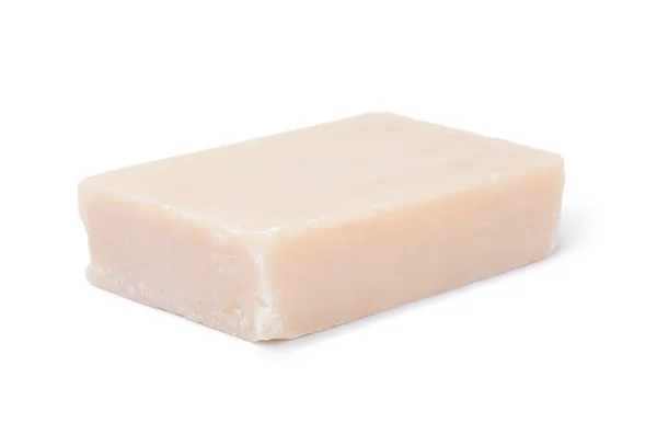 Natural Soap Bar White Background — Stok fotoğraf