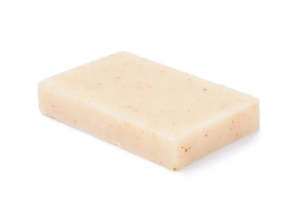 Natural Soap Bar White Background — Stok fotoğraf